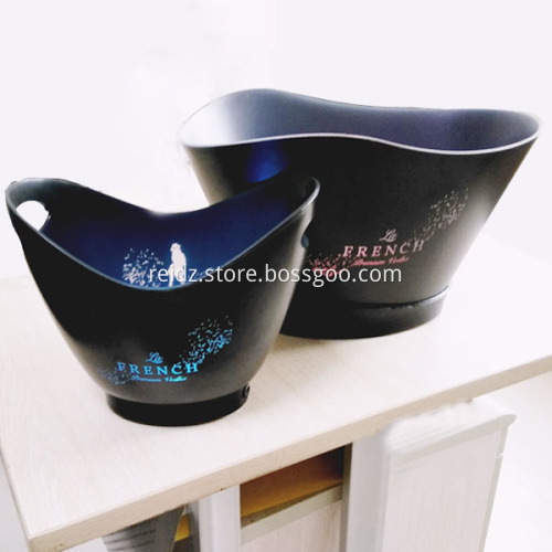 Rechargeable led lighting belvedere vodka bottle ice bucket